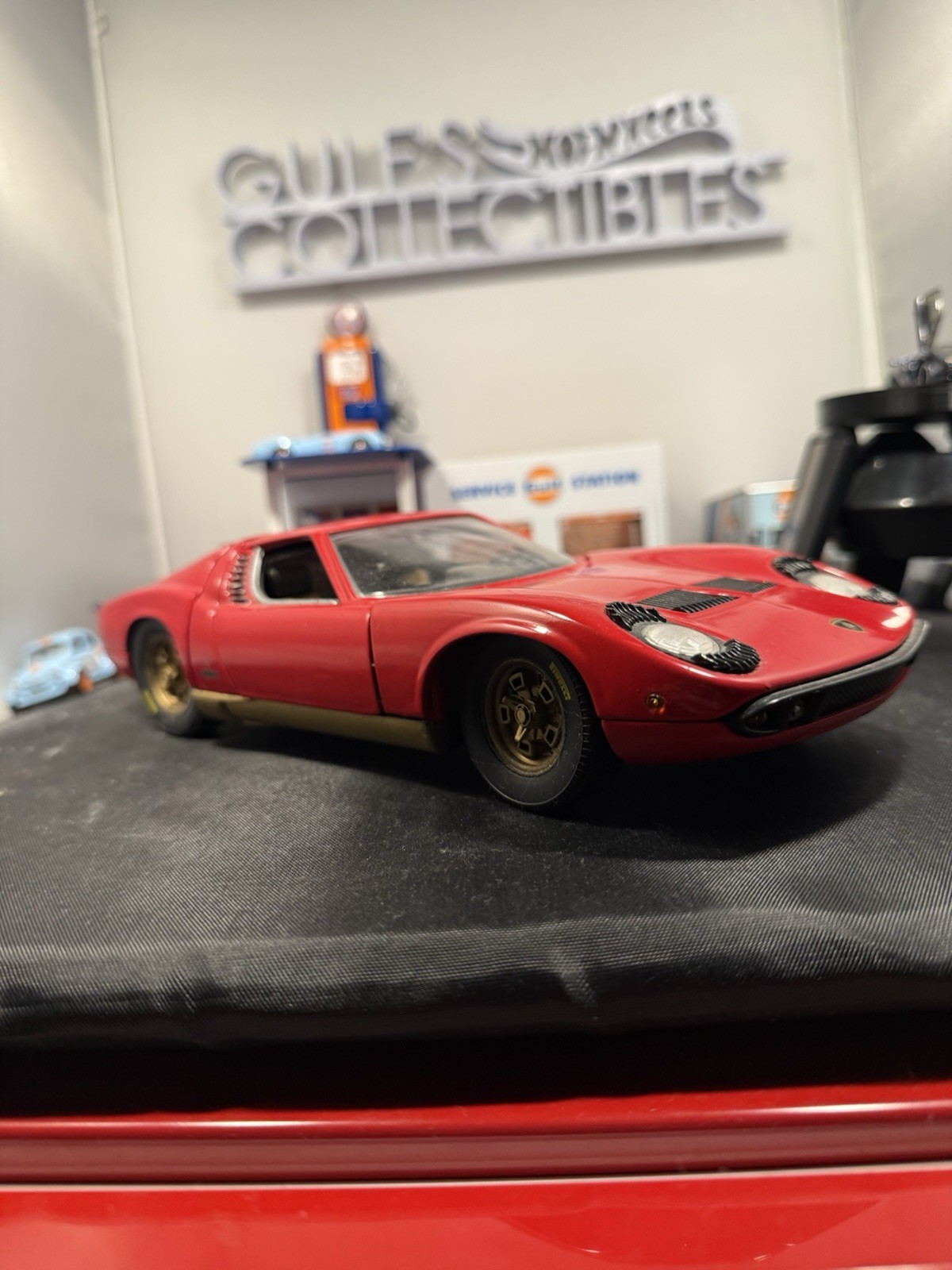A19 1:18 ANSON LAMBORGHINI MIURA RED NEAR MINT CONDITION