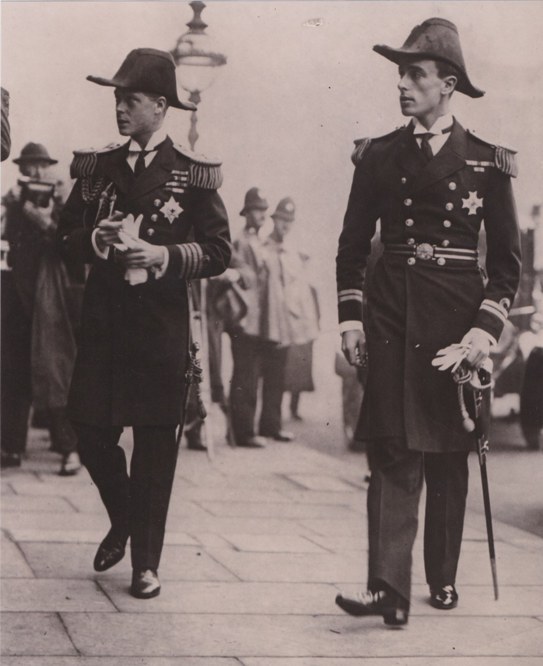 1922 Press Photo Prince of Wales and Lord Louis Mountbatten at His Wedding