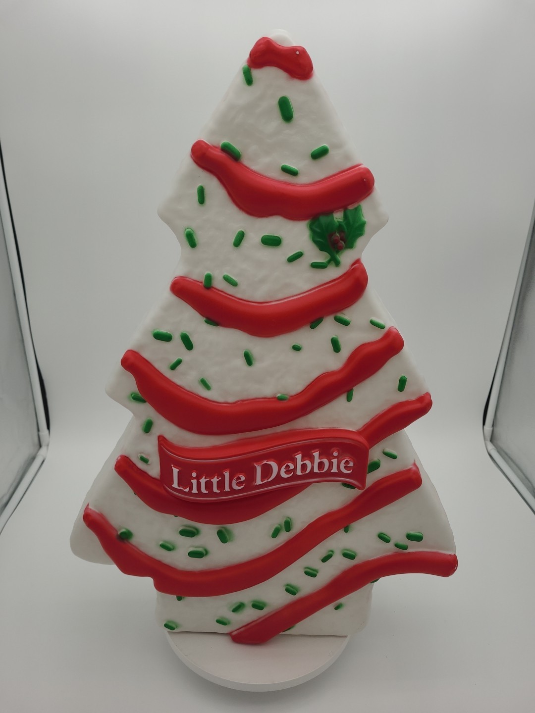 Little Debbie Christmas Tree Cake Blow Mold LED Lighting 22 In Tall Xmas Holiday Little Debbie Christmas Tree Cake Blow Mold LED Lighting 22 In Tall Xmas Holiday