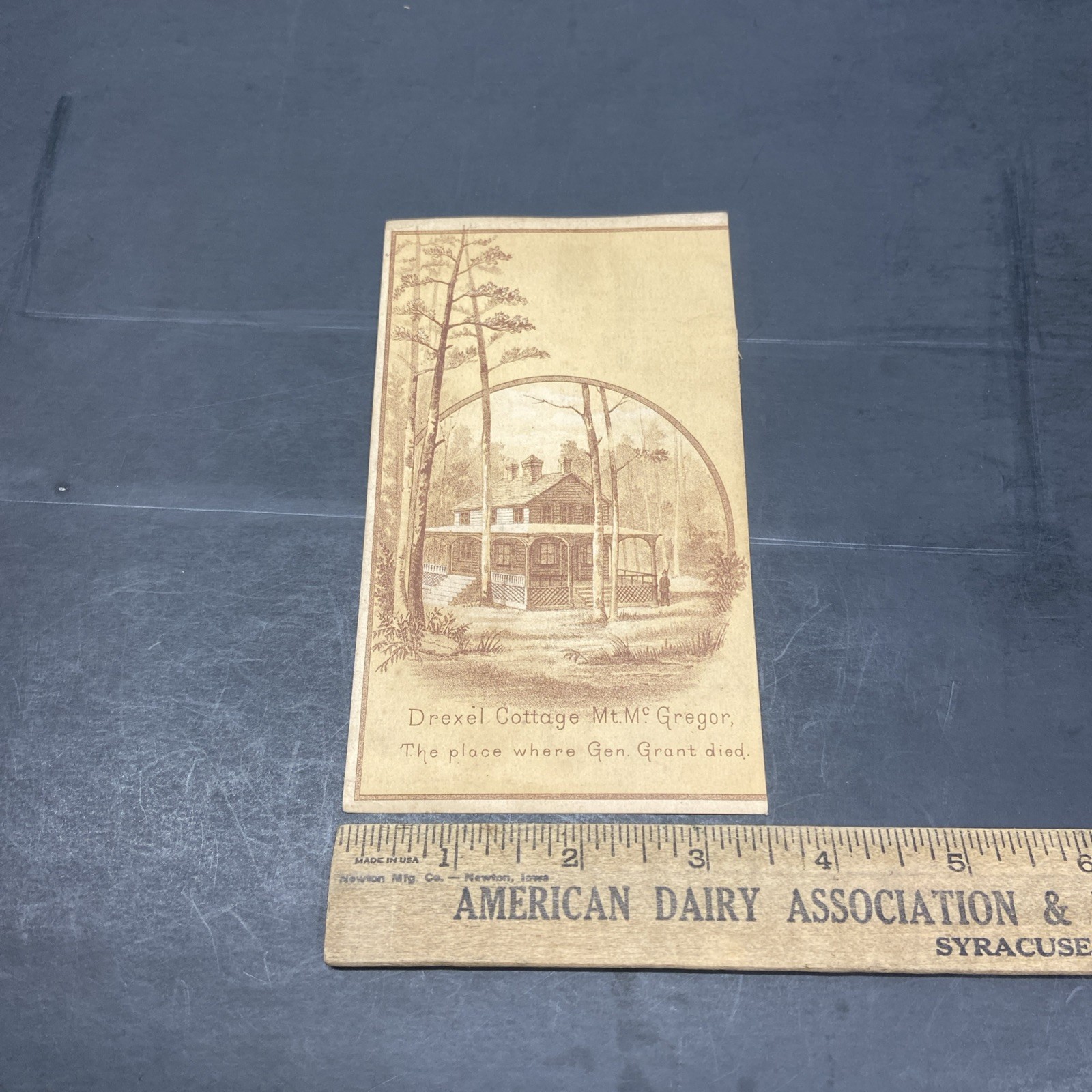 1887 Saratoga Spa NY Mt McGregor RR Train Schedule General Grant Drexel Cottage