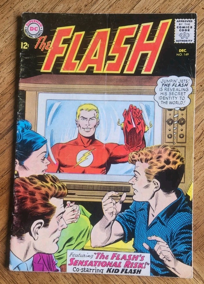The Flash # 149 (VG- 3.5) 1964 Kid Flash. Abra Kadabra. .