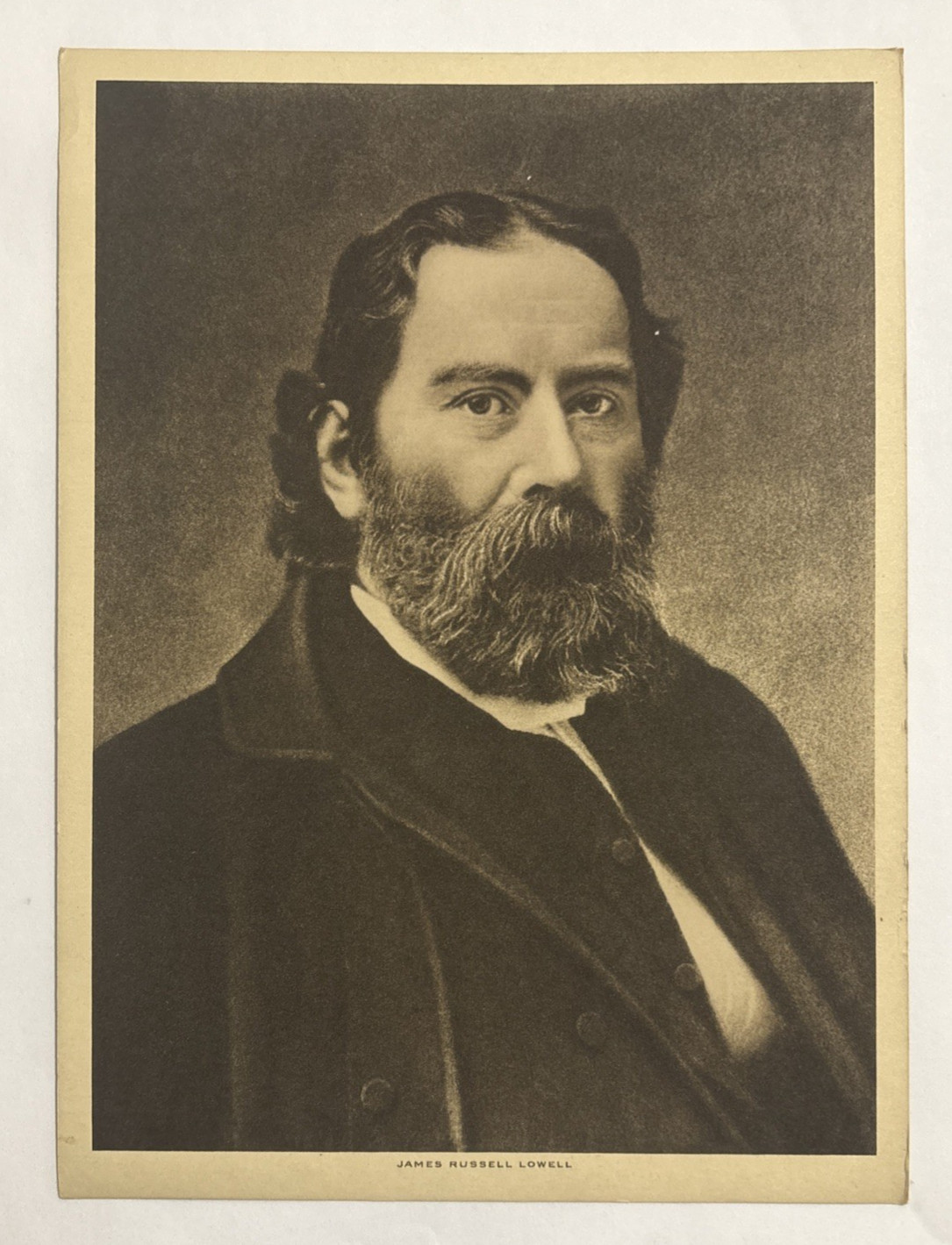 James Russell Lowell Photogravure Print 1913 The Mentor
