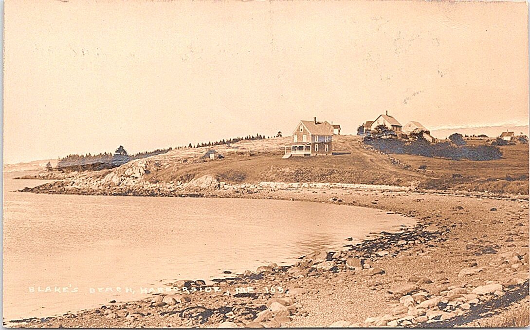 RPPC Harborside ME Shoreline View on Blake\'s Beach 1928