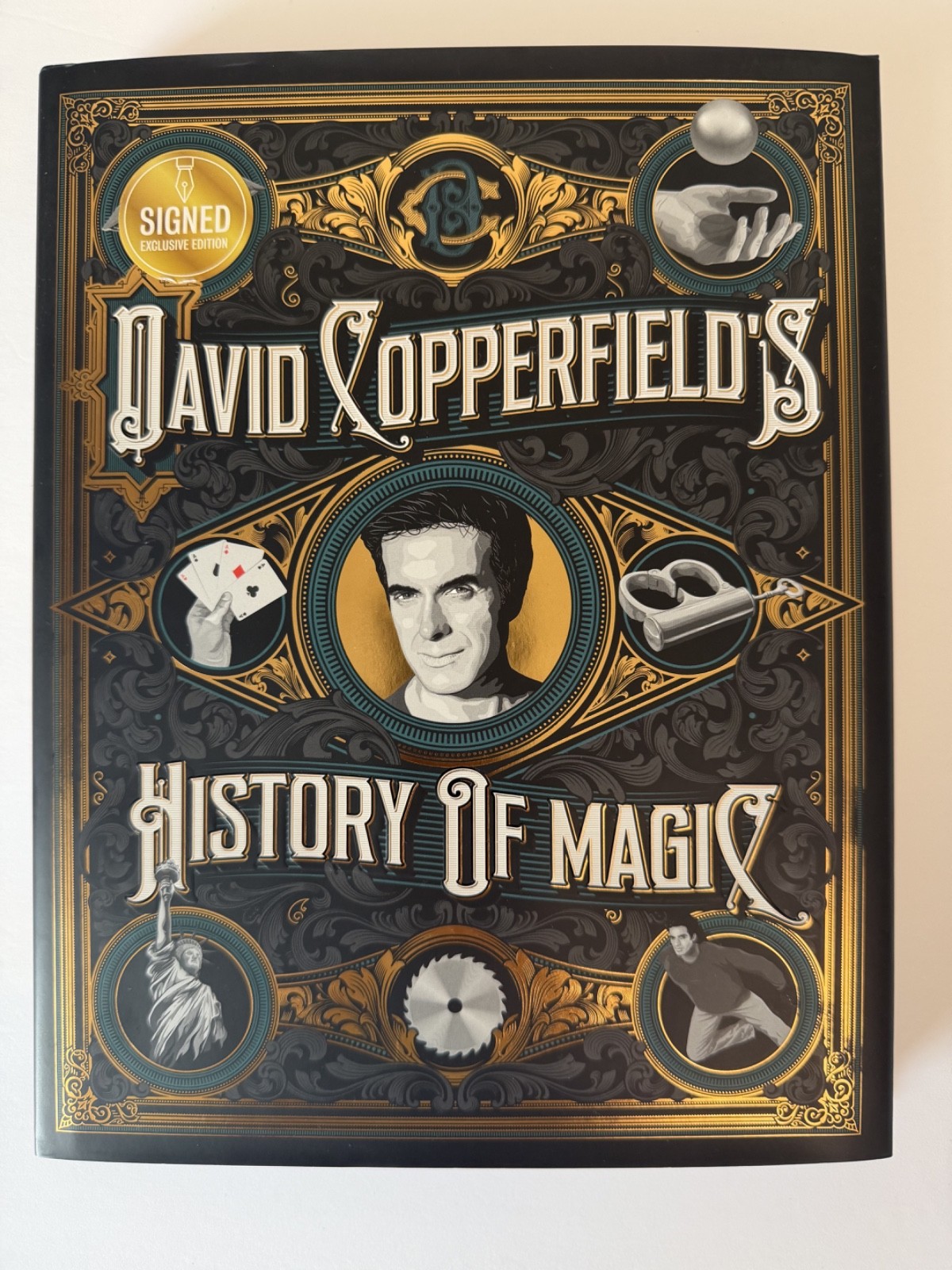David Copperfield's History of Magic Autographed-1st Ed-De Kolta-Kellar-Houdini