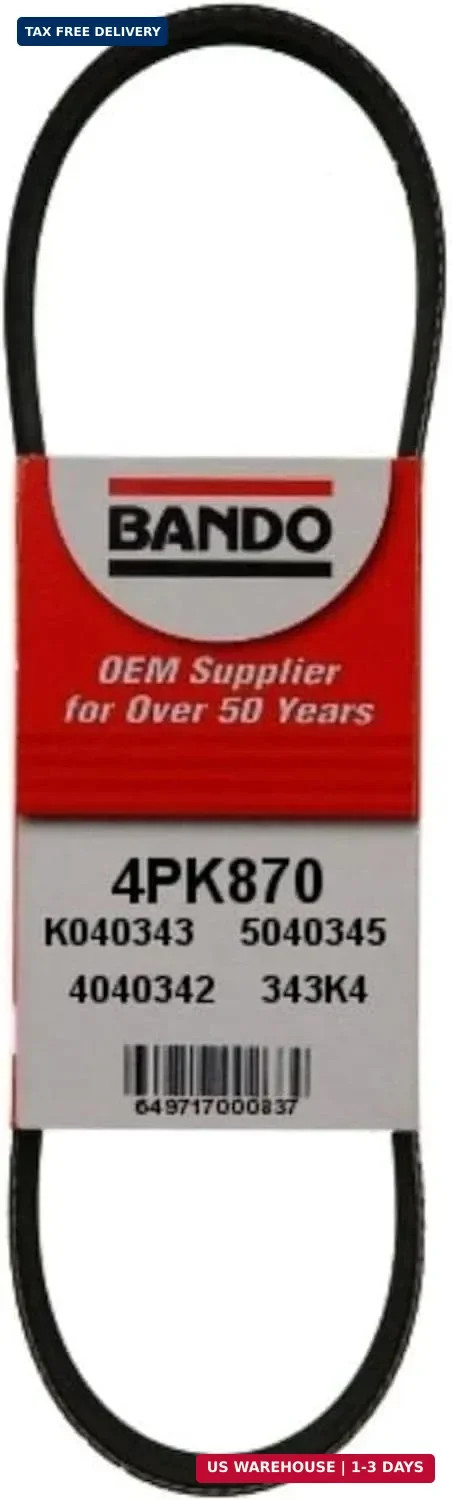 Bando USA 4PK870 OEM Quality Serpentine Belt Bando USA 4PK870 OEM Quality Serpentine Belt