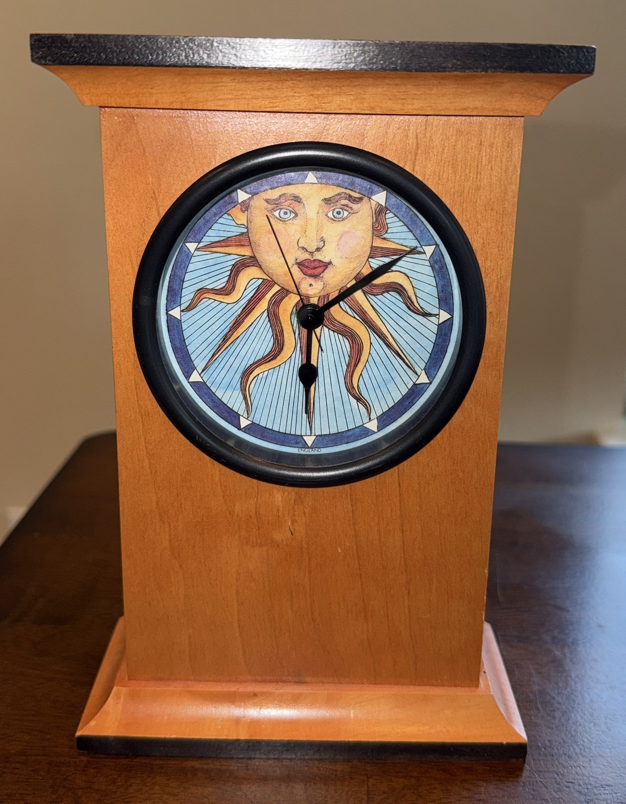 Vintage 90’s Ziro Celestial “Sun Face”Whimsigoth Tabletop Clock England Tested Vintage 90’s Ziro Celestial “Sun Face”Whimsigoth Tabletop Clock England Tested