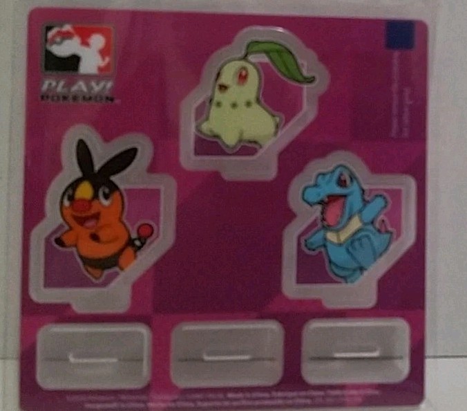 Pokemon acrylic stand Play Pokemon 2026 tepig chikorita totadile stand