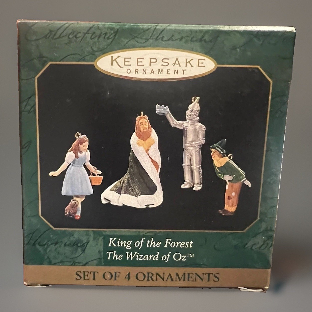 NIB Hallmark Keepsake Ornament King of the Forest The Wizard of Oz Set of 4 1997 NIB Hallmark Keepsake Ornament King of the Forest The Wizard of Oz Set of 4 1997