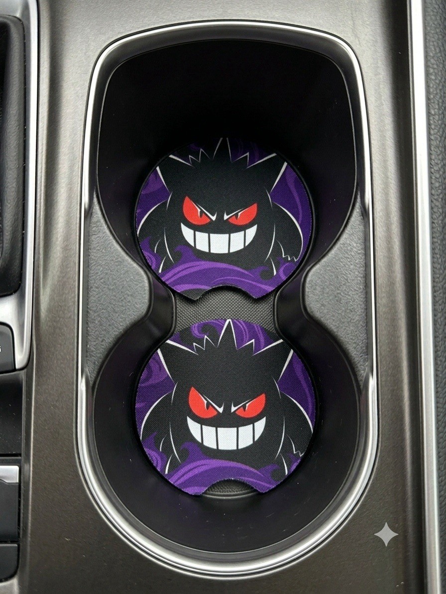 Pokemon Gengar Car Coaster 2 Pcs Set