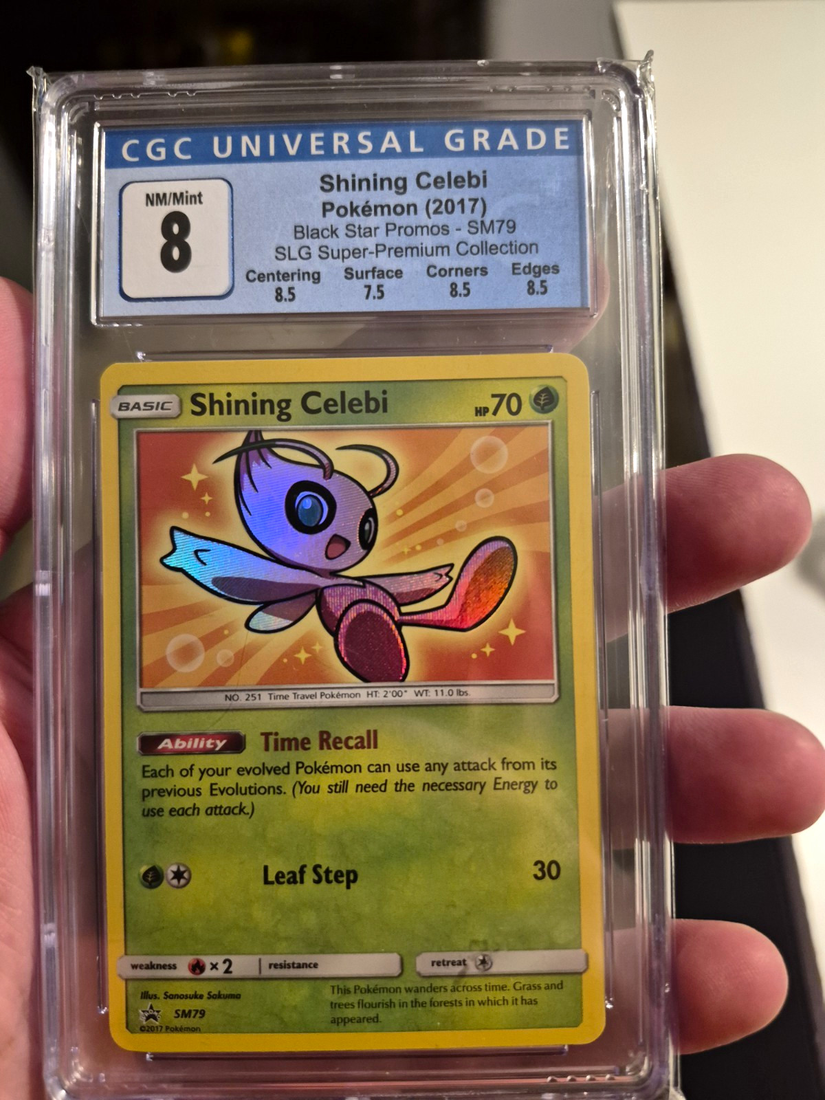 Pokémon 2017 Shining Celebi SM79 Black Star Promos Promo English CGC 8