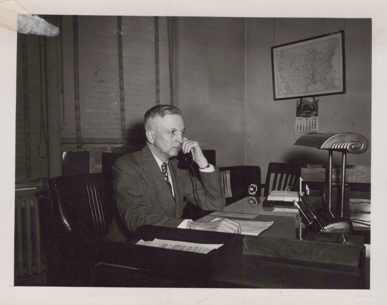 1949 Col. Yoder St. Paul District Engineer Office Rare - Original Press Photo