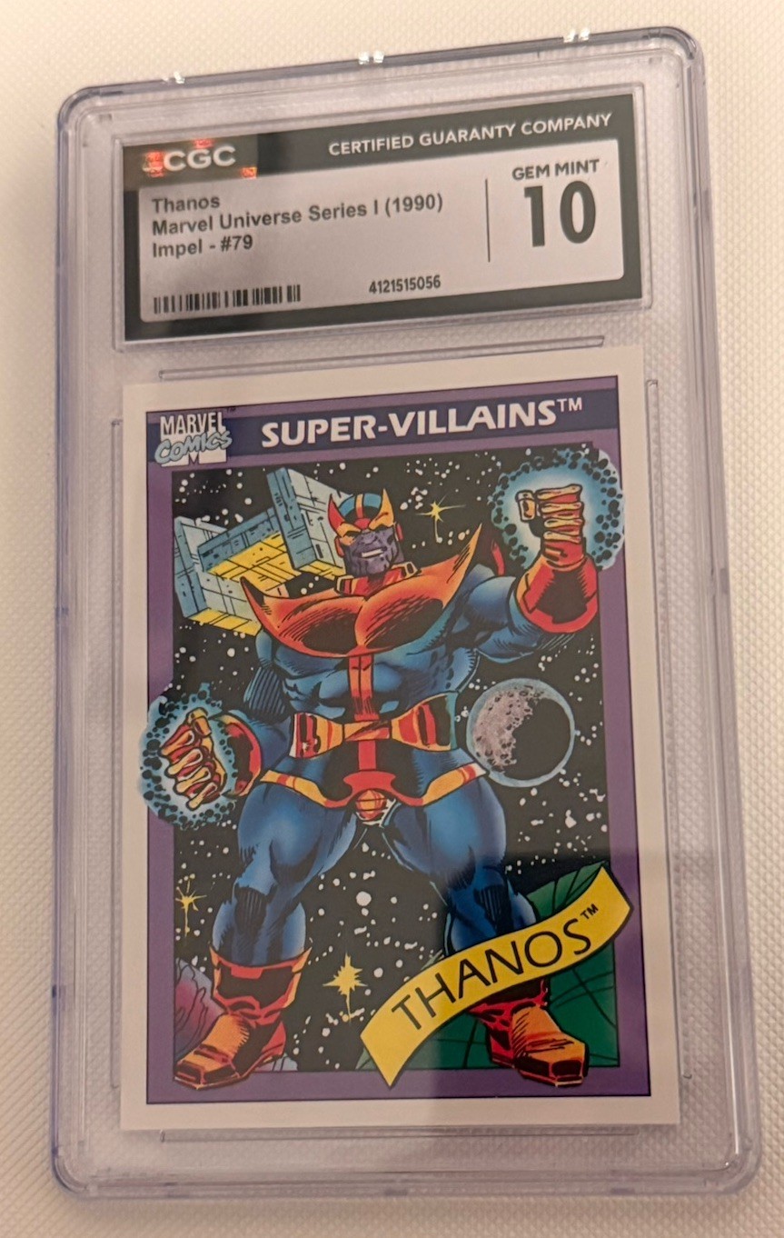 1990 MARVEL UNIVERSE #79 THANOS CGC 10 🚨🚨🚨