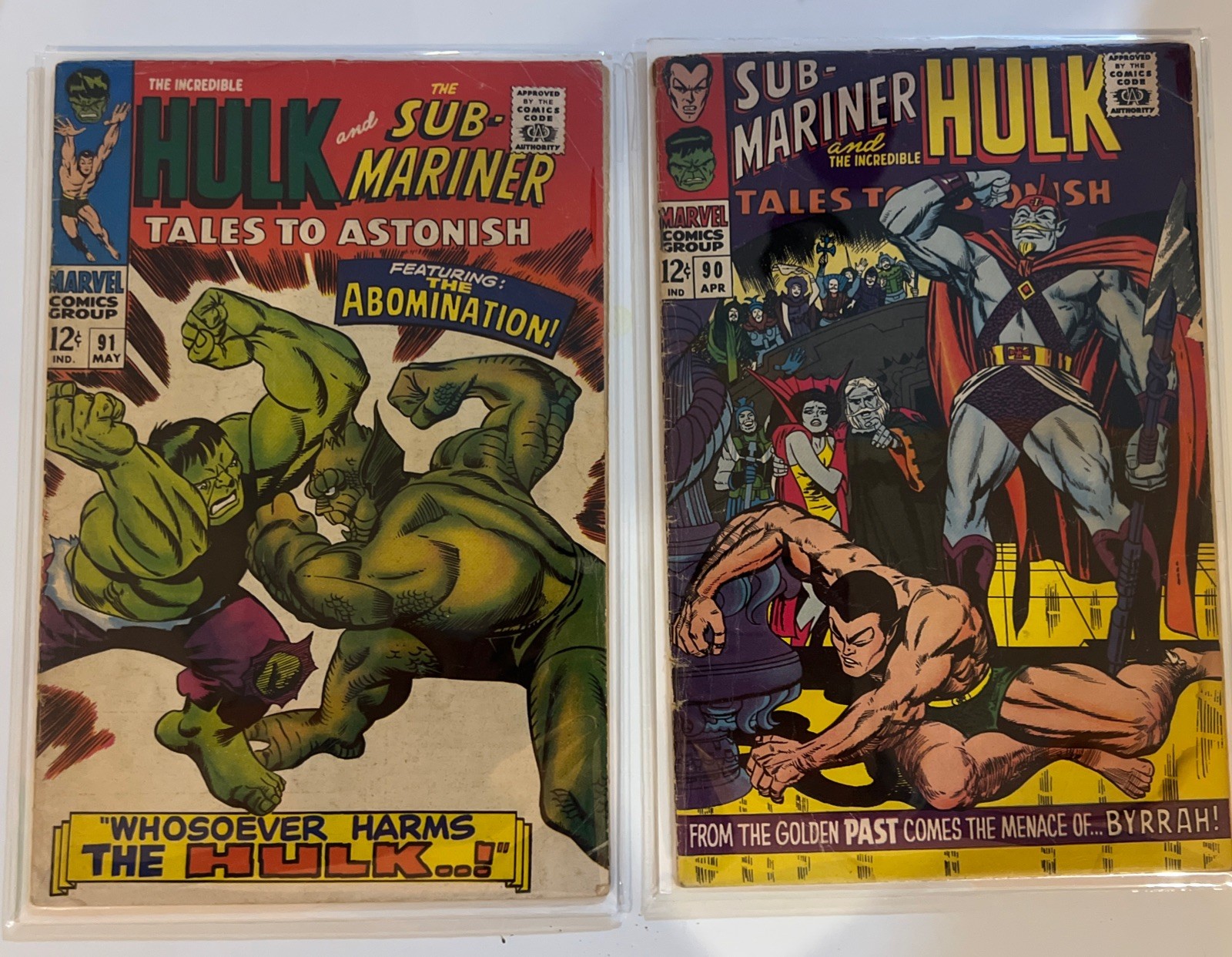Tales To Astonish #90 [ 6.0+ Sub-Mariner The Incredible Hulk Abomination 1967 Tales To Astonish #90 [ 6.0+ Sub-Mariner The Incredible Hulk Abomination 1967