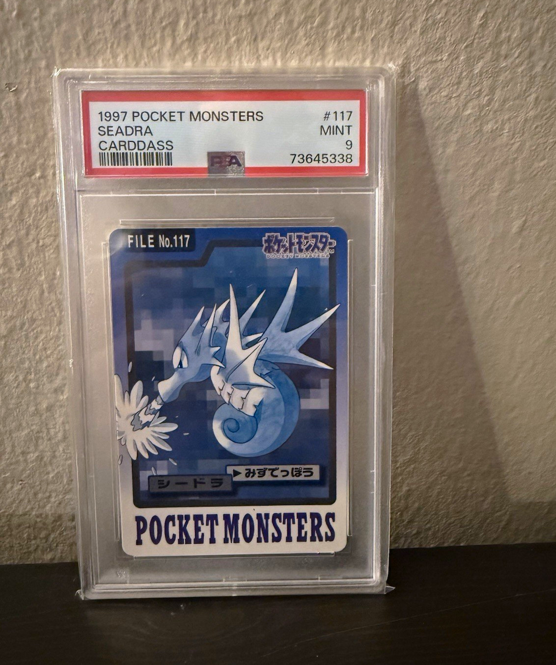 Carddass 1997 Pocket Monsters Carddass Seadra #117 Japanese PSA 9 73645338