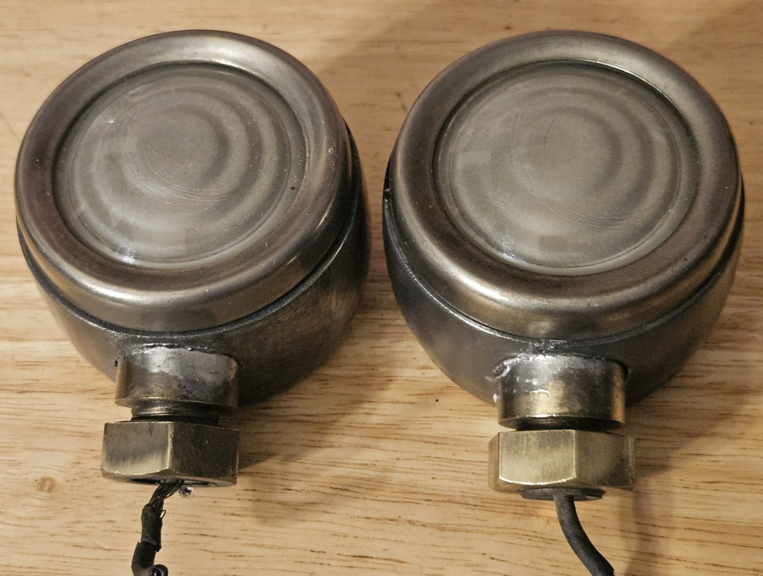 VINTAGE 1920's CAR / TRUCK COWL LIGHTS DRIVING LIGHTS - ORIGINAL PARTS