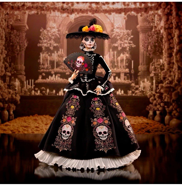 Day of the Dead La Catrina Skeleton Lady Collectible Figurine Doll Mexican