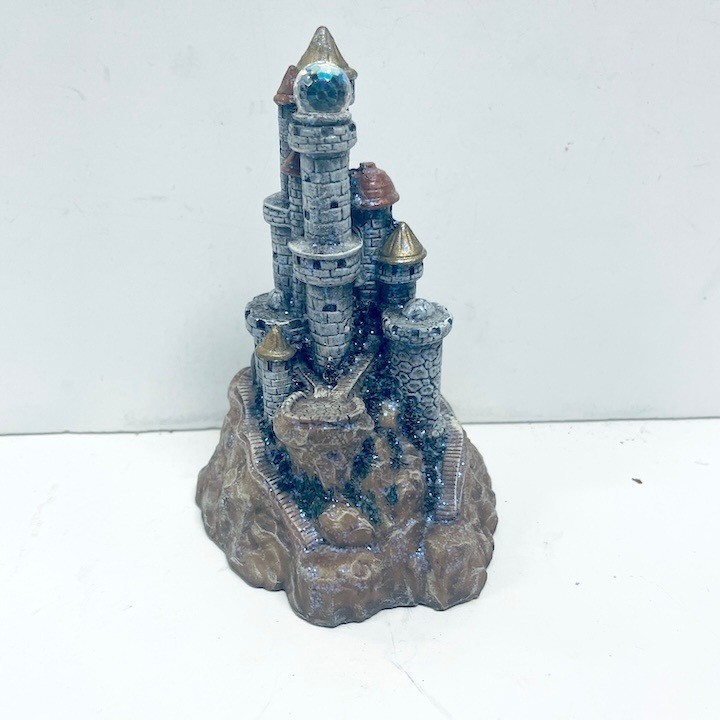 Vintage Spoontiques Miniature Fantasy Castle Figurine Glitter Spire +Crystal Orb Vintage Spoontiques Miniature Fantasy Castle Figurine Glitter Spire +Crystal Orb