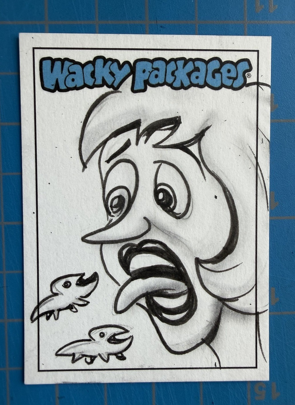 2026 WACKY PACKAGES ALL NEW SERIES ARTIST SKETCH by NEIL CAMERA