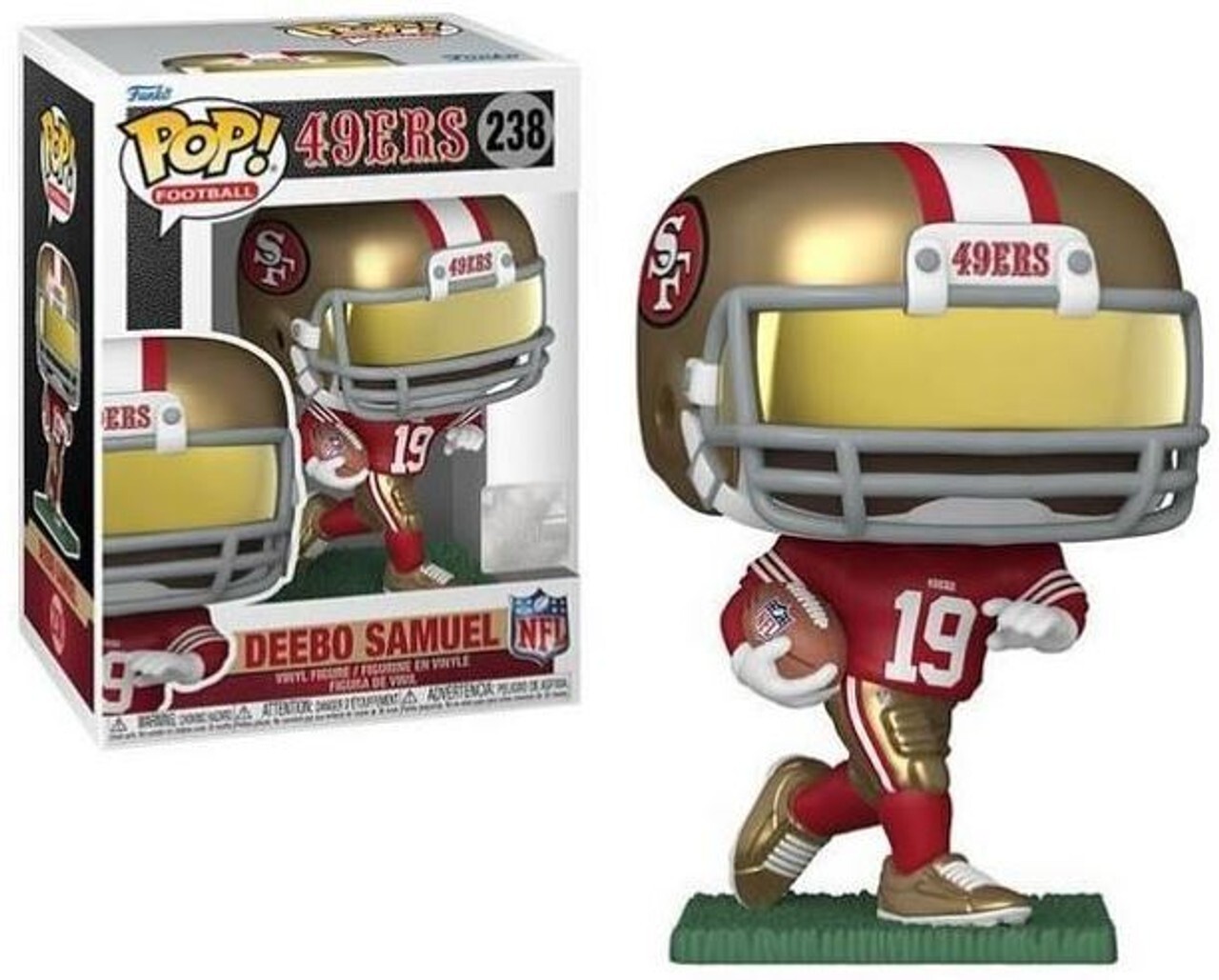 NFL - Deebo Samuel #238 San Francisco 49ers Funko Pop with FREE Protective Case NFL - Deebo Samuel #238 San Francisco 49ers Funko Pop with FREE Protective Case
