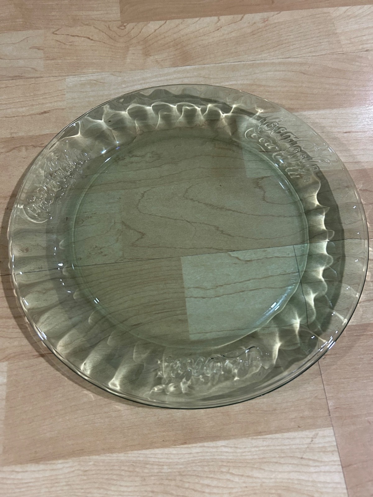 Iconic Coca Cola Glass Plate Collectable Advertising