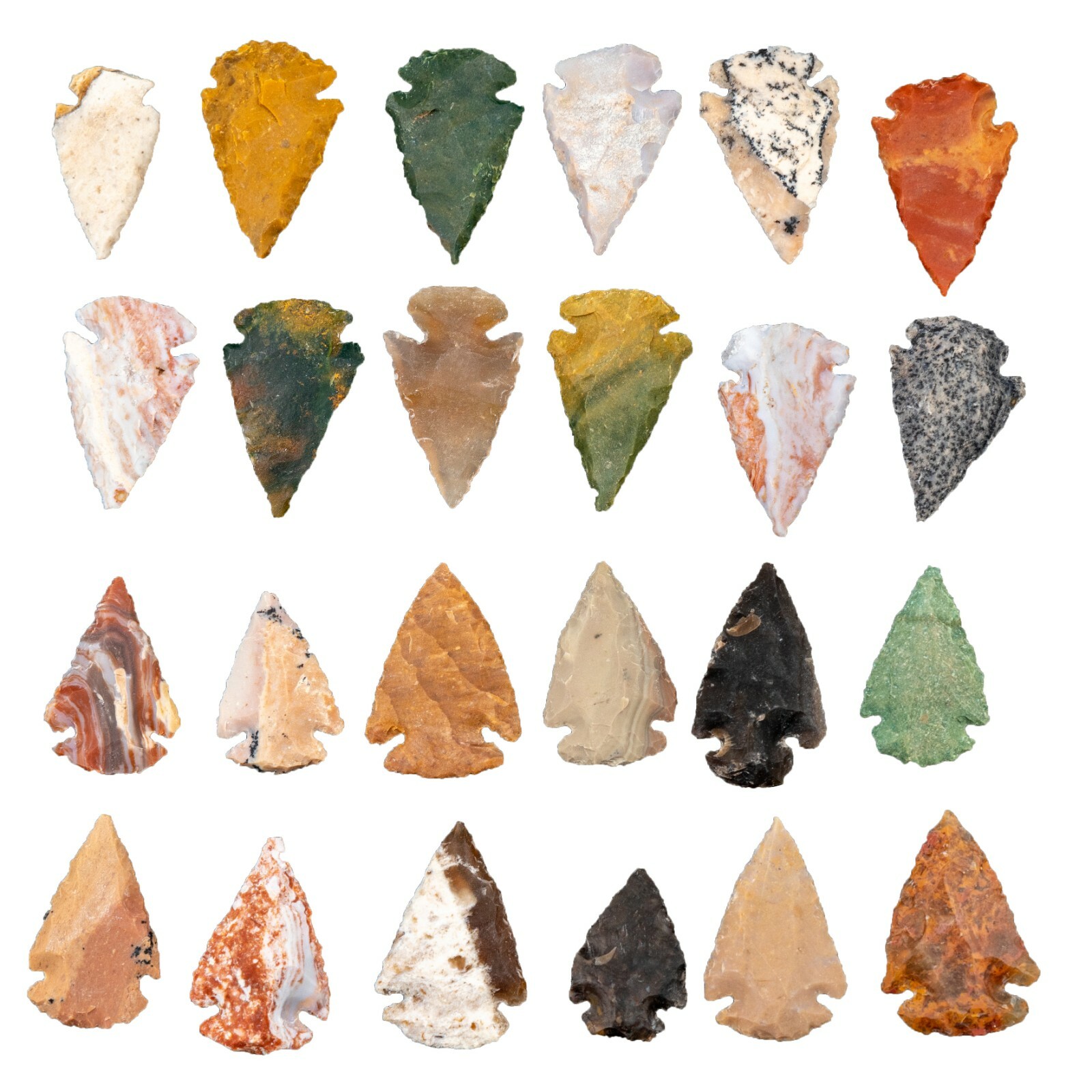 *** 25 PC Lot Flint Arrowhead OH Collection Project Spear Points Knife Blade *** *** 25 PC Lot Flint Arrowhead OH Collection Project Spear Points Knife Blade ***