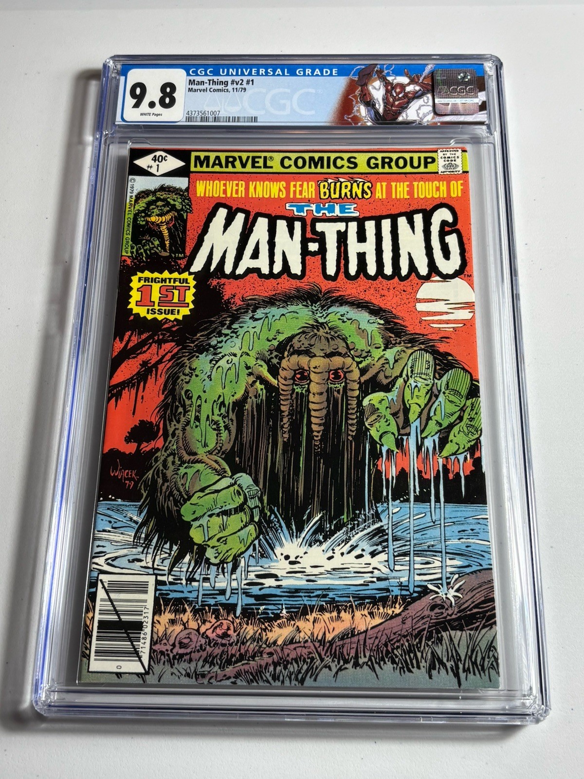 Man-Thing Vol. 2 #1 (1979, Marvel) CGC 9.8 White Pages Newsstand Man-Thing Vol. 2 #1 (1979, Marvel) CGC 9.8 White Pages Newsstand