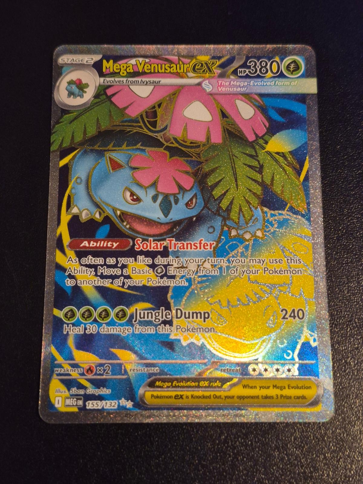 Mega Venusaur ex 155/132 Holo Ultra Rare Mega Evolution Pokemon NM