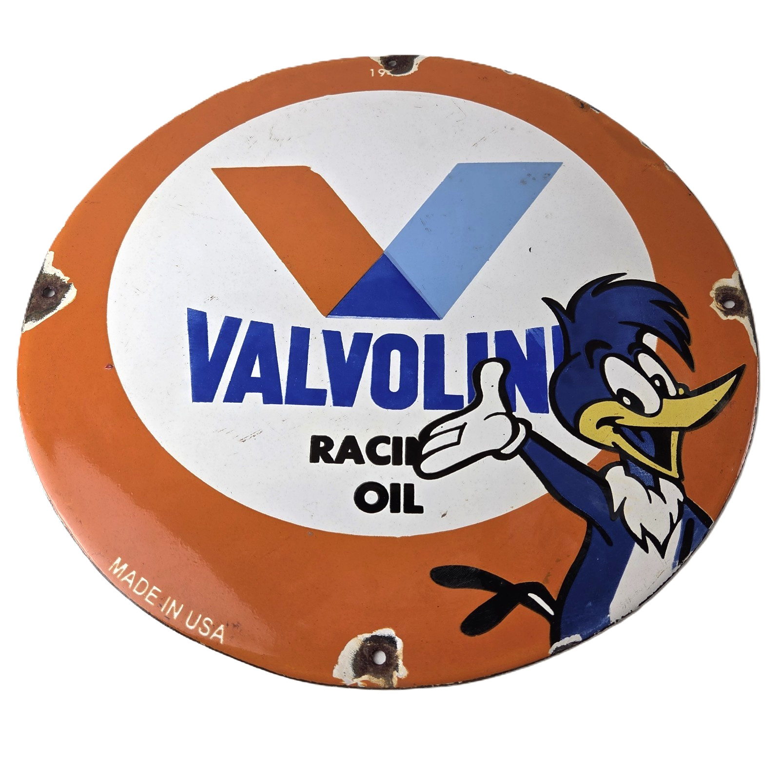 Vintage Valvoline Motor Oil Sign - Gas Pump Station Porcelain Ad Sign Vintage Valvoline Motor Oil Sign - Gas Pump Station Porcelain Ad Sign