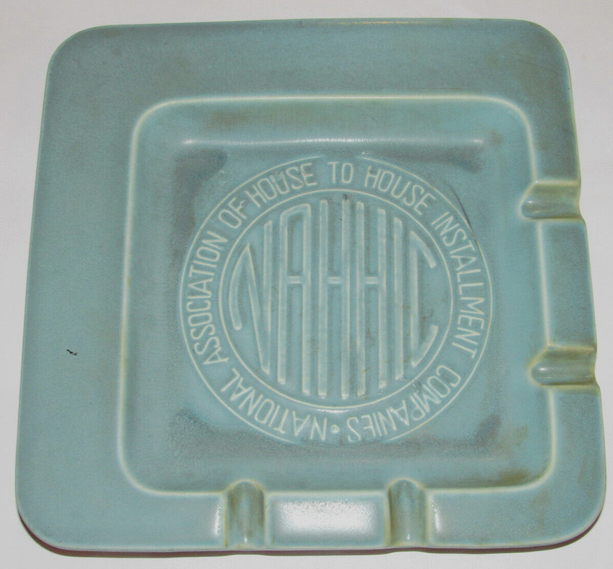 VINTAGE 1950s ROOKWOOD POTTERY CO ADVERTISING ASHTRAY 8\