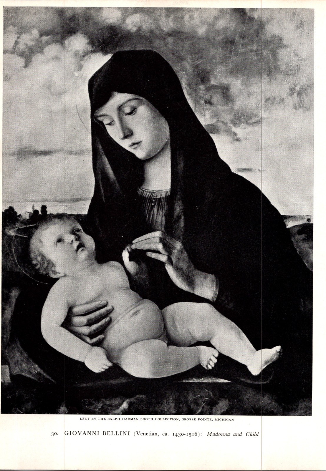 Giovanni Bellini Venetian Ca 1430-1516 Madonna & Child MI 1939 Art Print 5A6