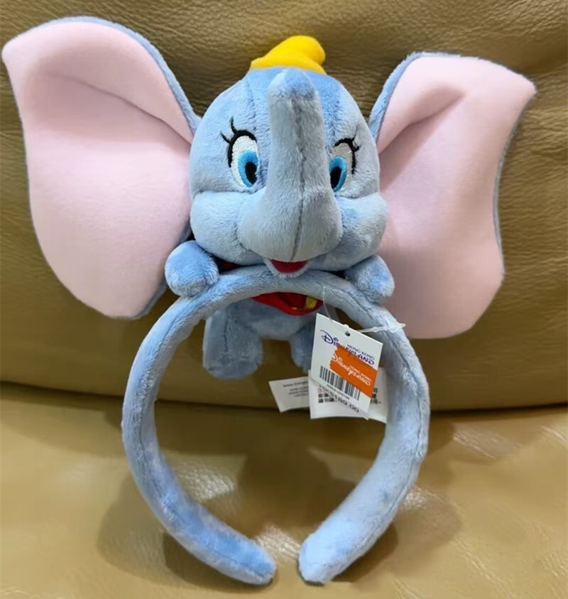Authentic Hongkong Disney Parks Dumbo Plush Ear Headband 2024 New