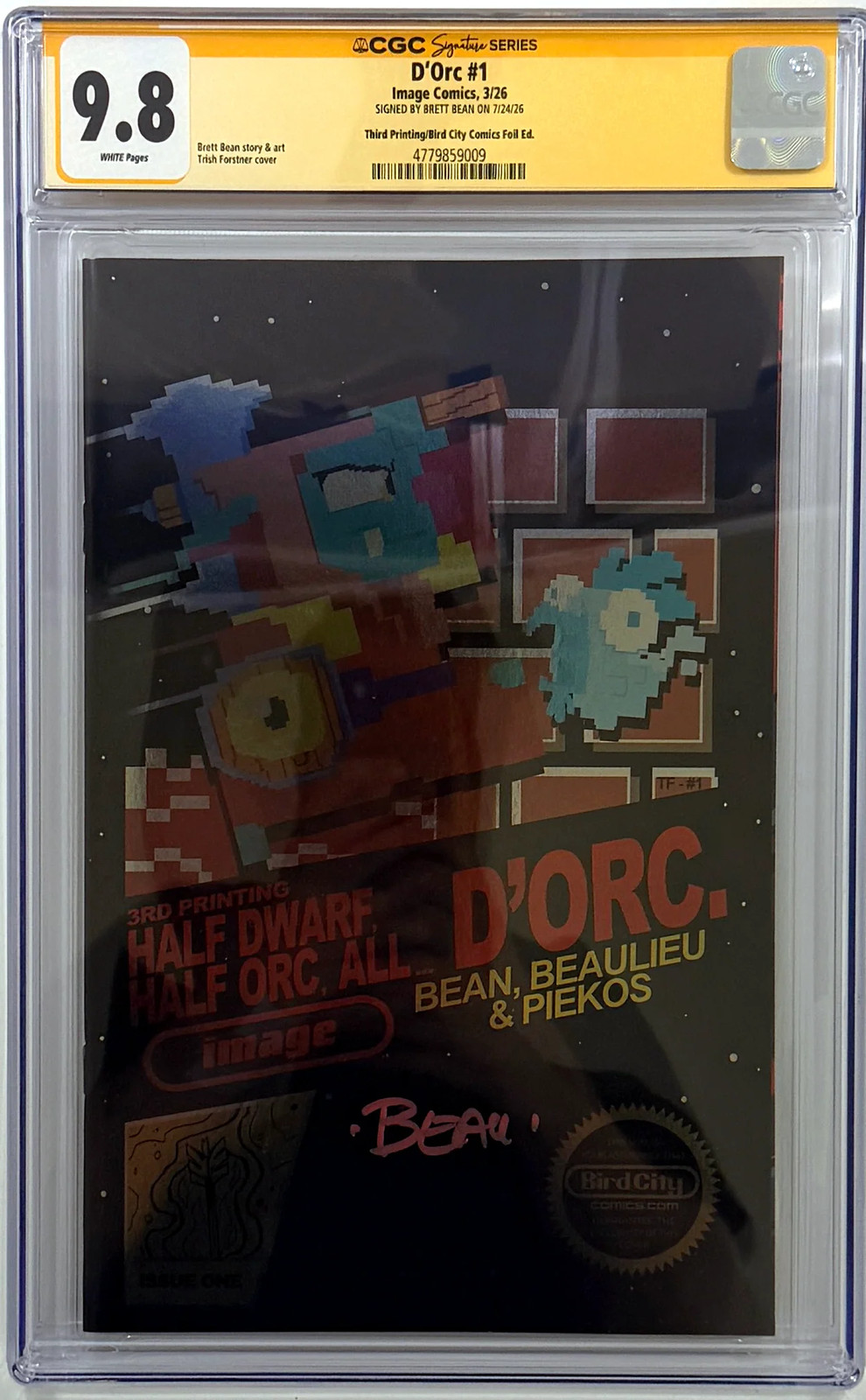 D\'ORC #1 3RD PRINT | 8BIT VARIANT | CGC SS 9.8