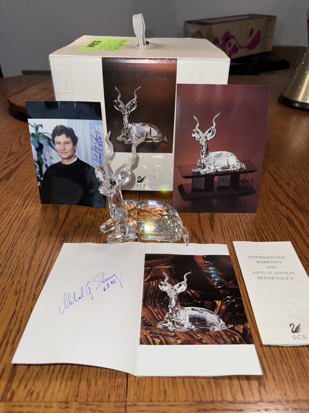 💎SWAROVSKI Crystal Figurine Kudu Gazelle~Inspiration Africa 1994~SIGNED-RETIRED 💎SWAROVSKI Crystal Figurine Kudu Gazelle~Inspiration Africa 1994~SIGNED-RETIRED