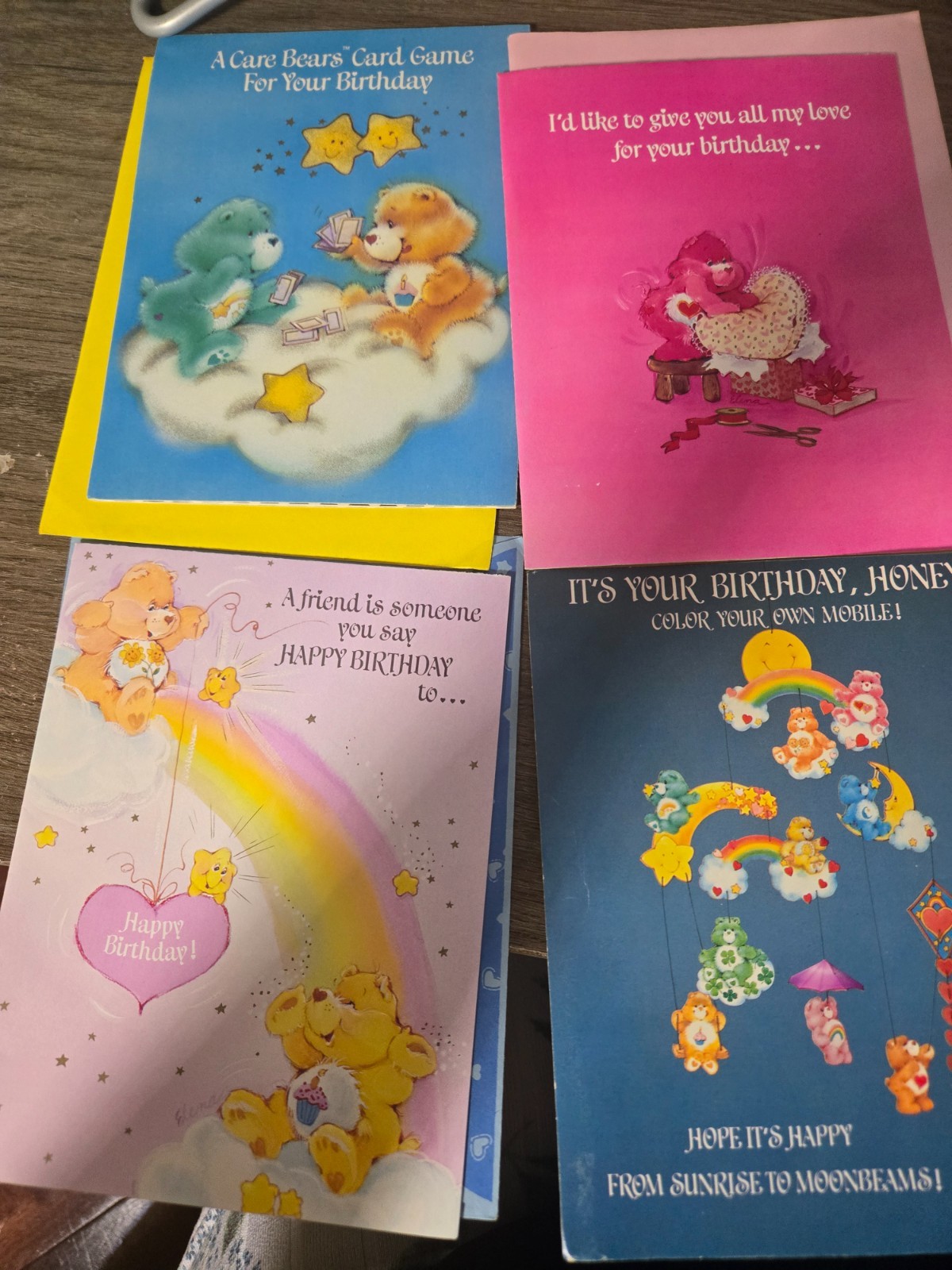 Vintage American greetings Care Bear Birthday Card 80s