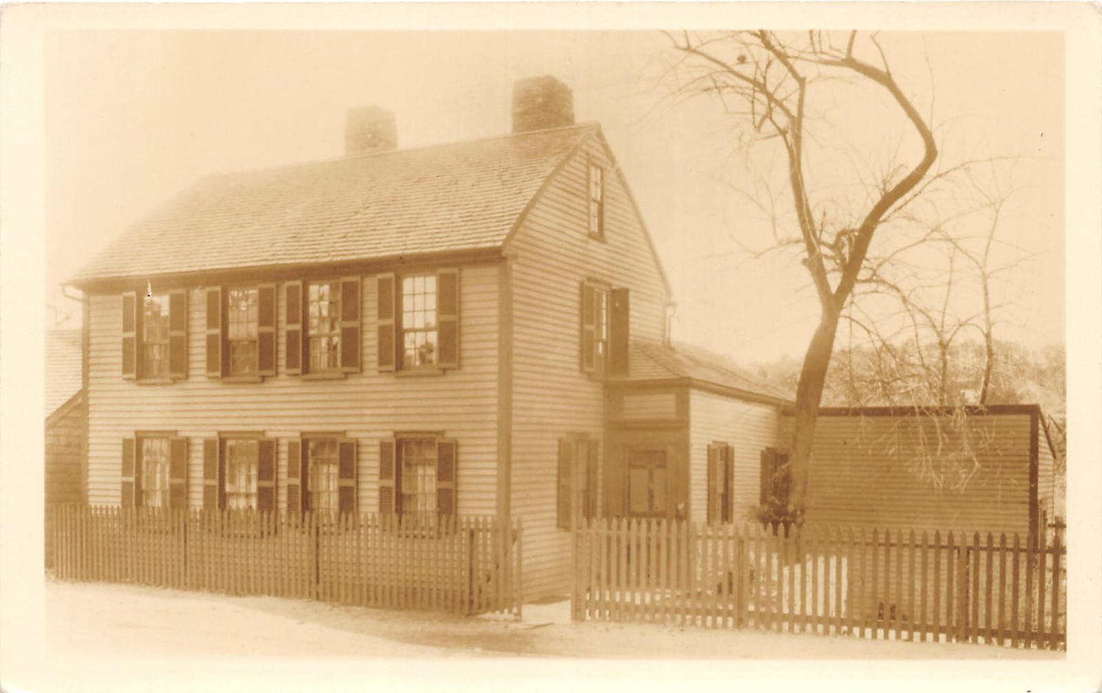G79/ Amesbury Massachusetts RPPC Postcard c30s Bagley House Longyear