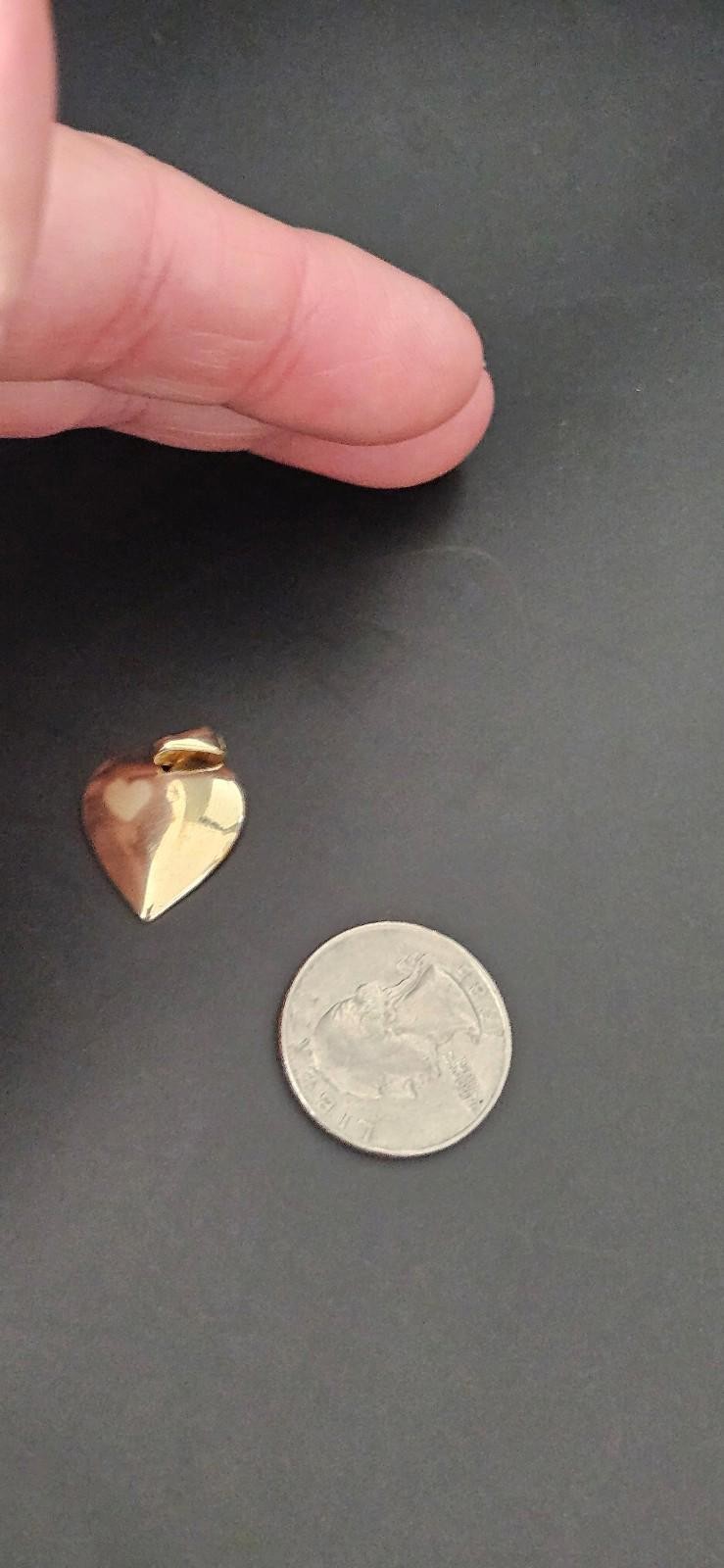 Gold Vermeil Heart shaped pendant Gold Vermeil Heart shaped pendant