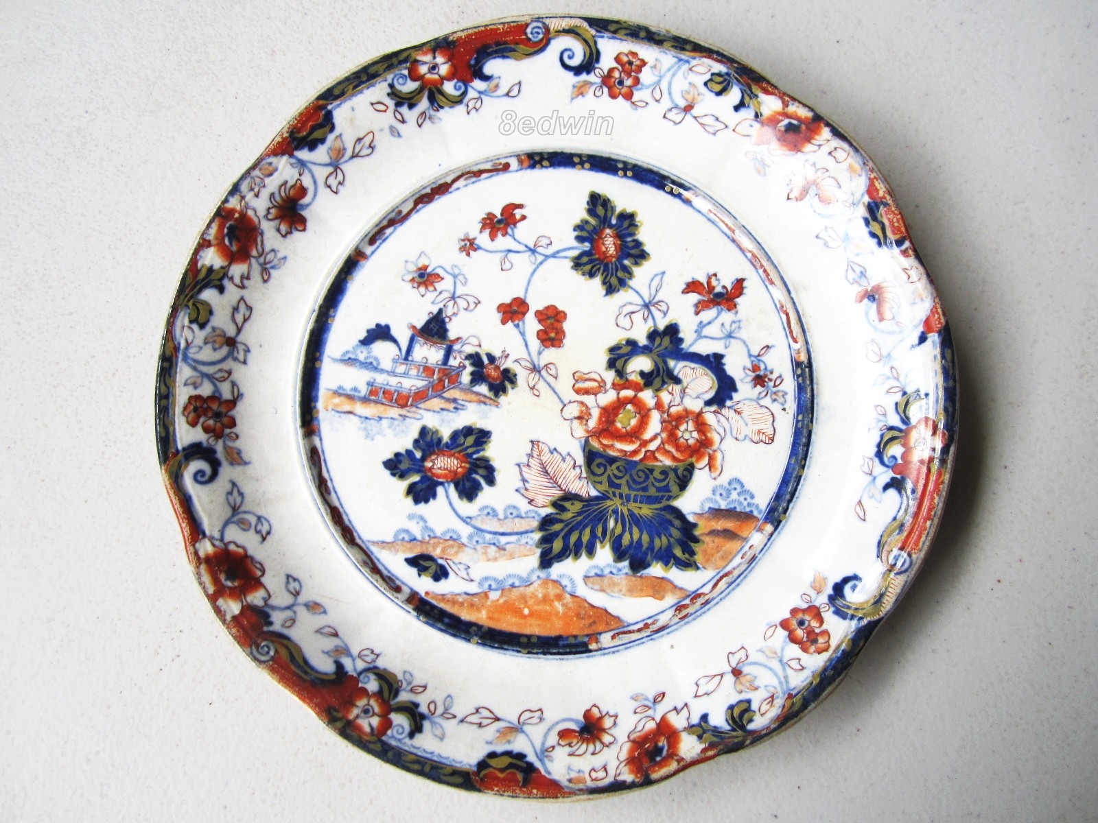 Antique Minton early STONE CHINA Plate – “AMHERST JAPAN” Pattern Antique Minton early STONE CHINA Plate – “AMHERST JAPAN” Pattern