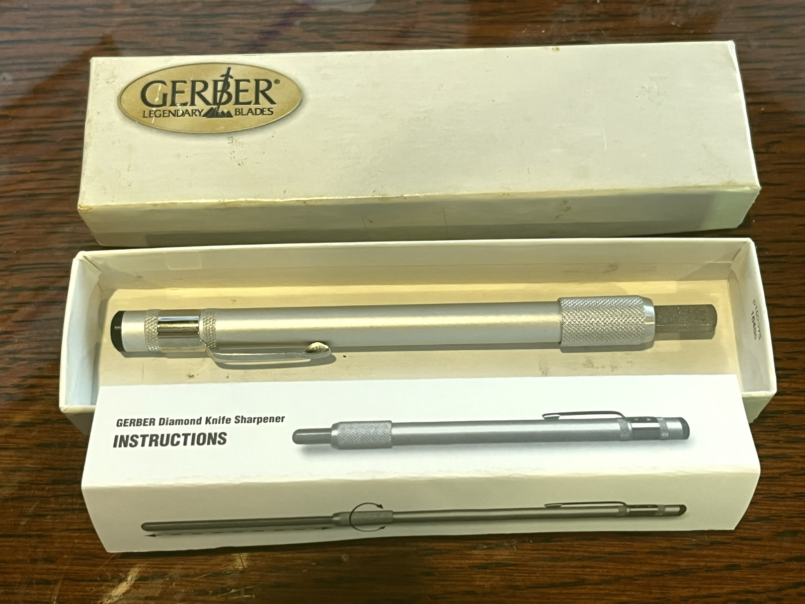 Vintage Gerber Diamond Knife Sharpener In Original Box With Paperwork Vintage Gerber Diamond Knife Sharpener In Original Box With Paperwork