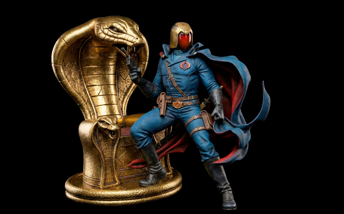 Cobra Commander Resin Sculpture Statue Model Kit Unpainted/Unassembled