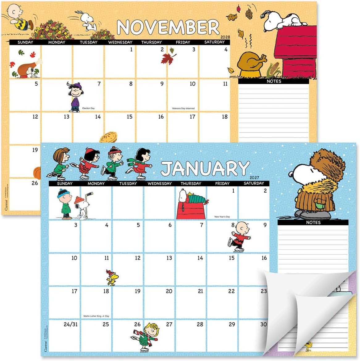 Current 2027-2028 Desk Calendar Pad Current 2027-2028 Desk Calendar Pad