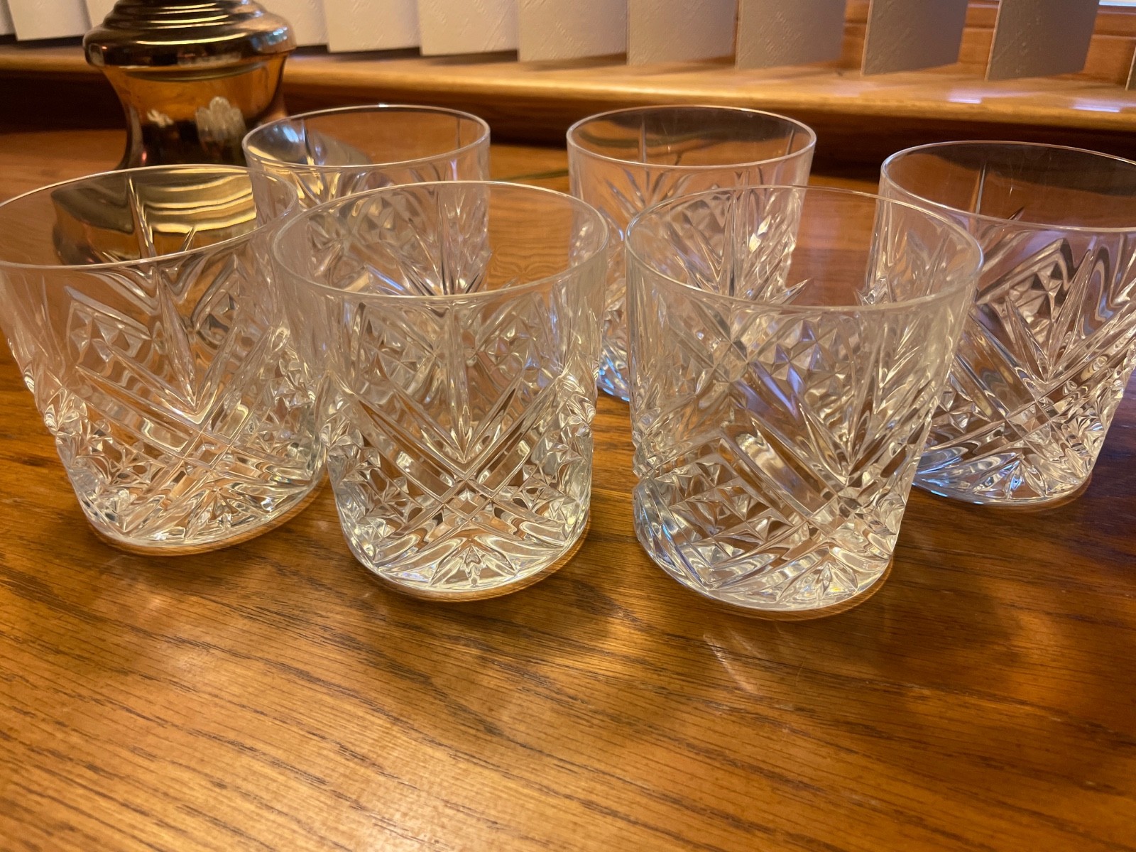 Cristal D\'Arques - Durand On The Rocks Glass set of 6 Clear Cut Masquerade 8 oz
