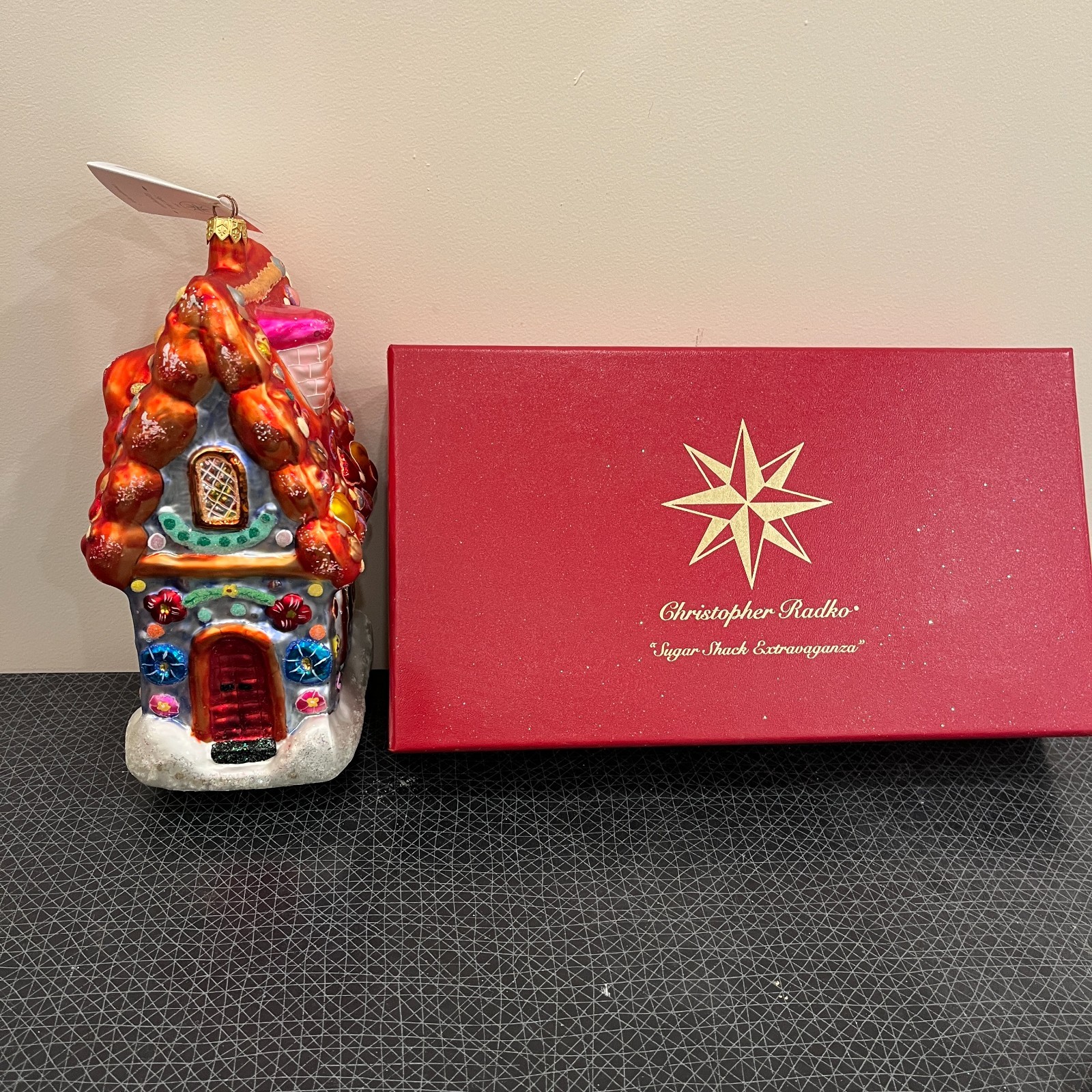 Christopher Radko SUGAR SHACK EXTRAVAGANZA Glass Ornament Limited Edition Large
