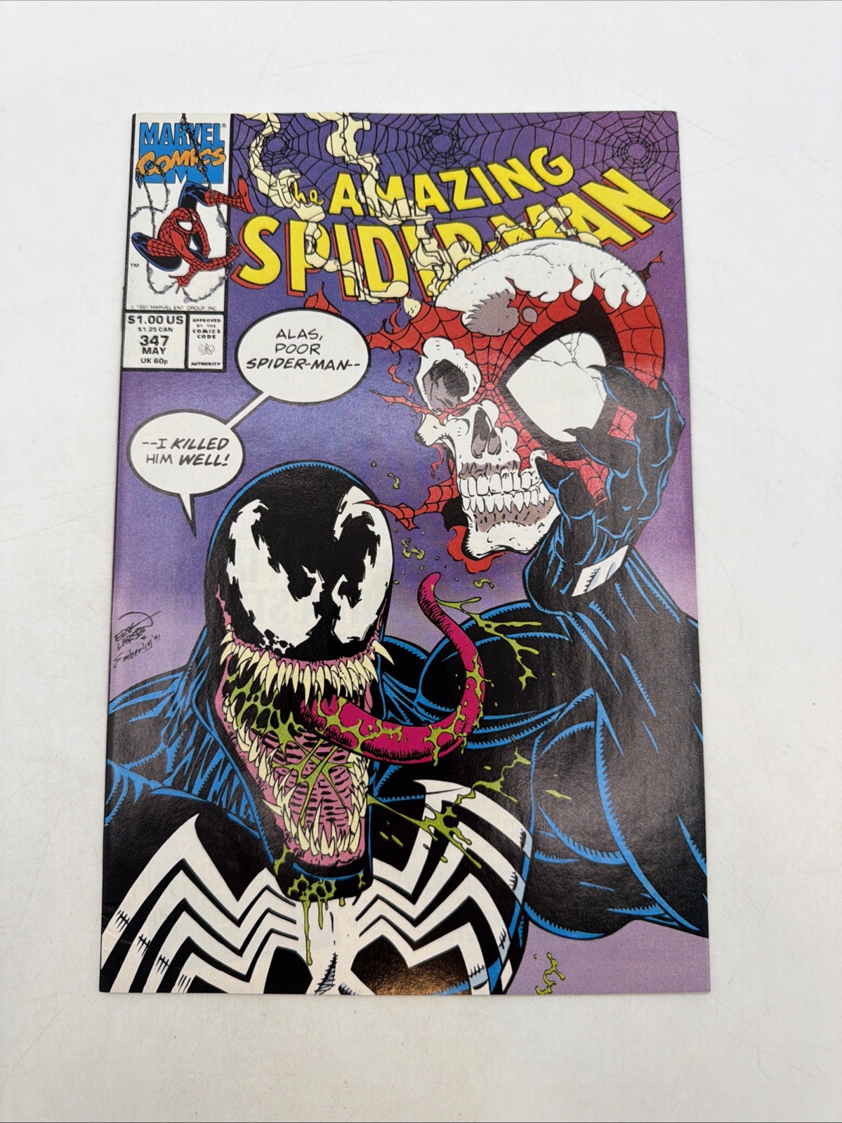 Marvel Comics The Amazing Spider-Man #347 (1991) Venom Direct Edition