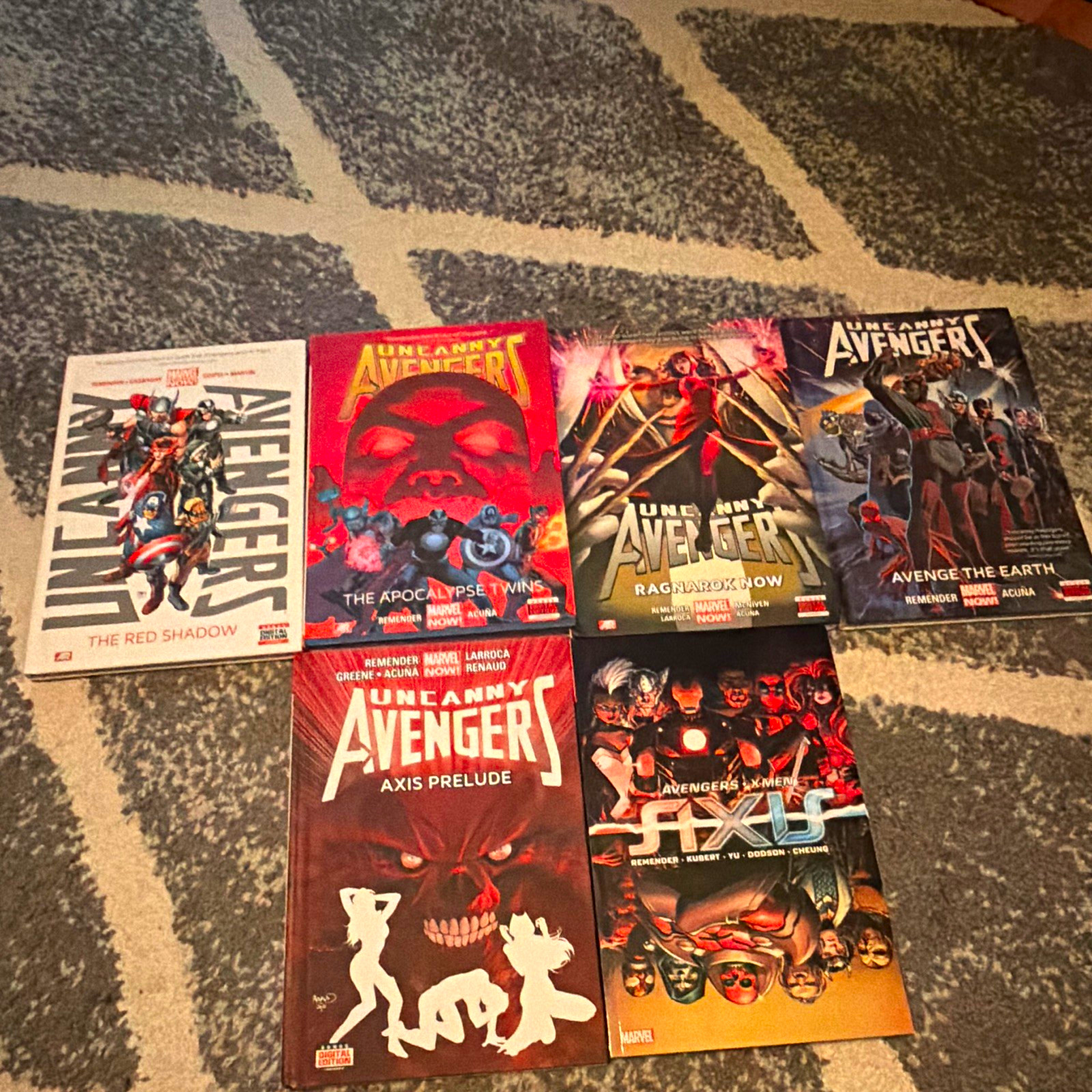 Marvel Uncanny Avengers Marvel NOW TPB Lot: Red Shadow, Apocalypse Twins, AXIS