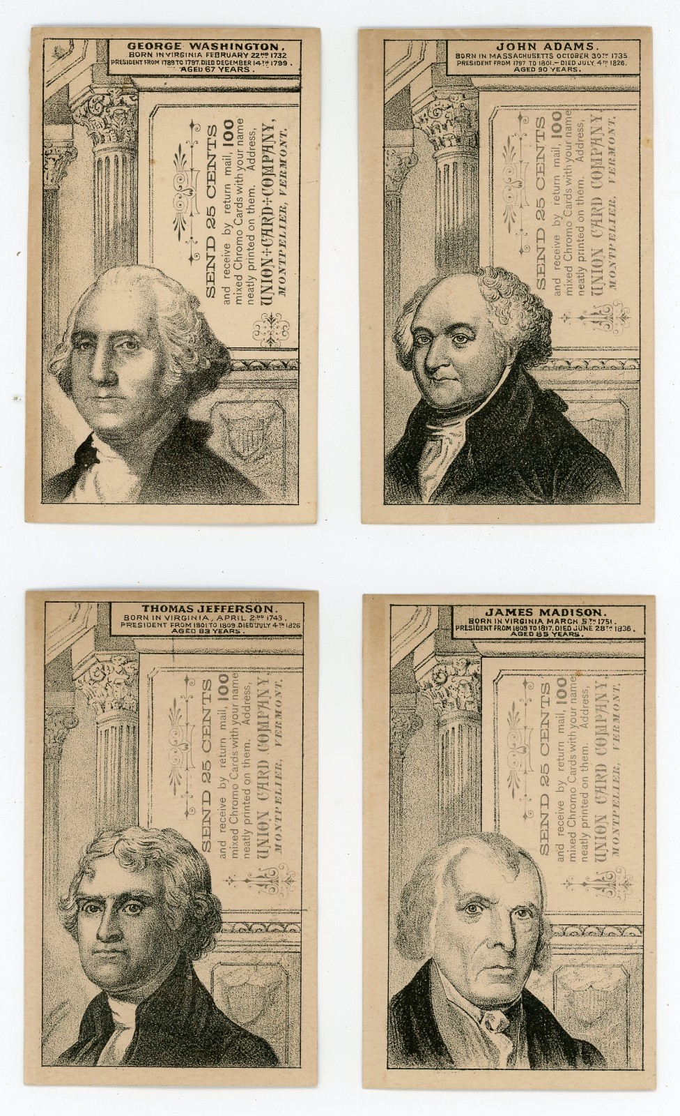 1880 H602 US Presidents COMPLETE 21 CARD SET *SAME STAMP* HTF Version EX 1880 H602 US Presidents COMPLETE 21 CARD SET *SAME STAMP* HTF Version EX
