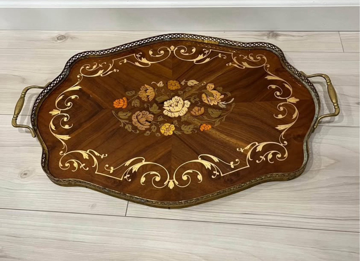 Gorgeous Vintage Italian 1950s Retro Serving Tray