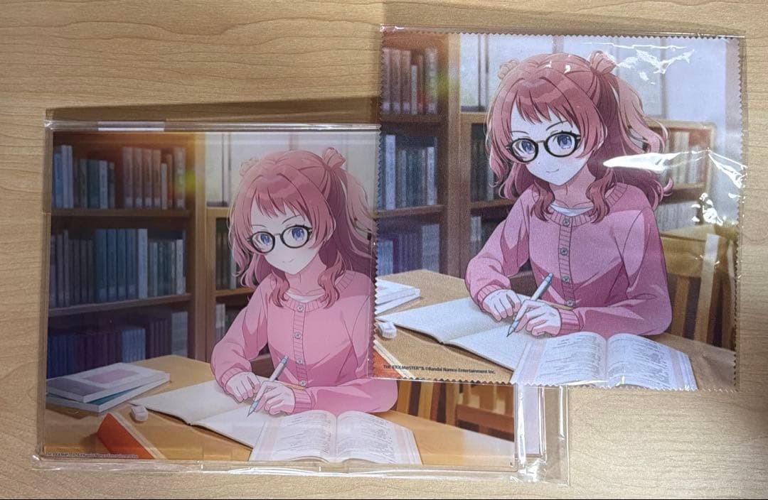 Gakuen Idolmaster Gakumasu Saki Hanami Acrylic Board Glasses Cloth Gakuen Idolmaster Gakumasu Saki Hanami Acrylic Board Glasses Cloth