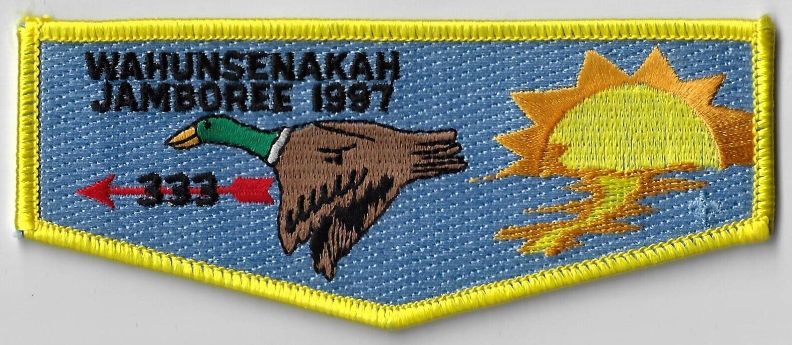 Wahunsenakah Lodge 333 Flap 1997 Jamboree Colonial Virginia Council
