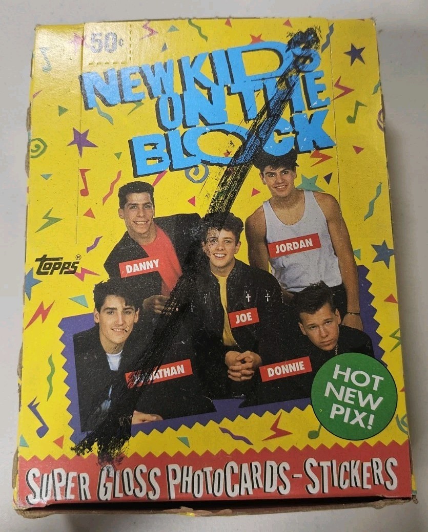 1989 Topps New Kids On The Block Trading Cards Box 36 Sealed Packs