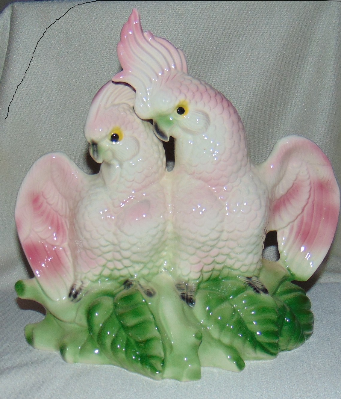 MCM 1959 Maddux of Calif. Twin Cockatoo TV Lamp-Retro-Pink and White-Works